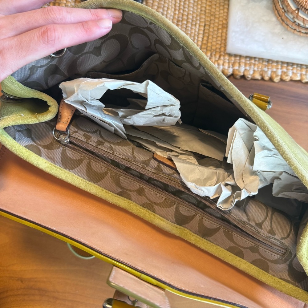 Coach green handbag - Picture 7 of 7